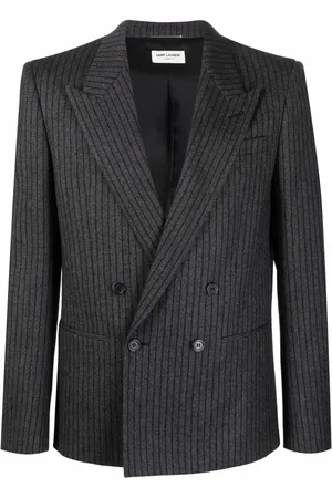 Saint Laurent Striped double-breasted blazer