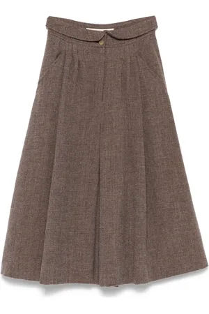 Giorgio Armani 1980s checked midi skirt
