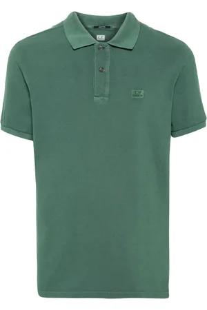 C.P. Company Logo-embroidered polo shirt