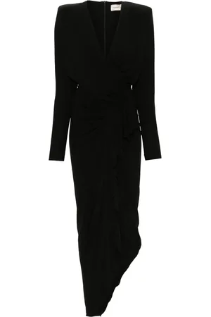 ALEXANDRE VAUTHIER V-neck crepe maxi dress