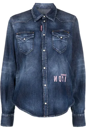 Dsquared2 Logo-print denim shirt