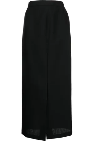 ENFÖLD High-waisted wool maxi skirt