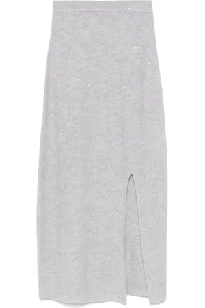 LORENA ANTONIAZZI Sequin-embellished maxi skirt