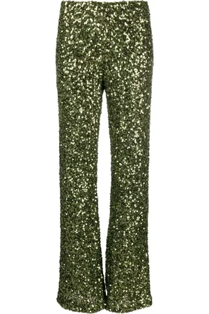 P.A.R.O.S.H. Sequin straight-leg trousers