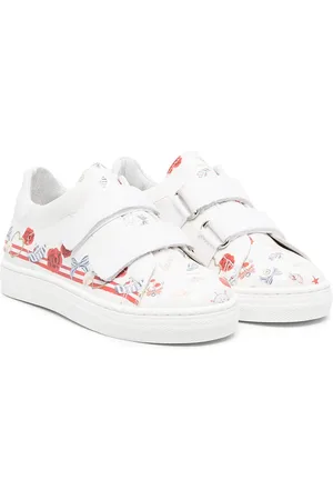 MONNALISA Mix-print touch-strap sneakers