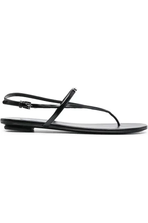 Prada Logo plaque thong sandals