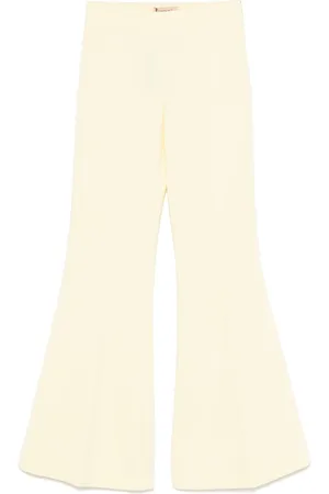 Twin-Set Crepe flared trousers