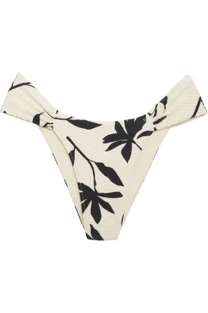 ANINE BING Naya floral-print bikini bottoms