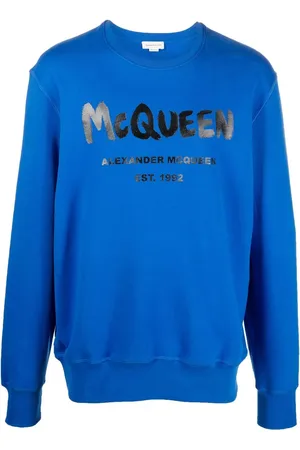 Alexander McQueen Logo graffiti-print sweatshirt