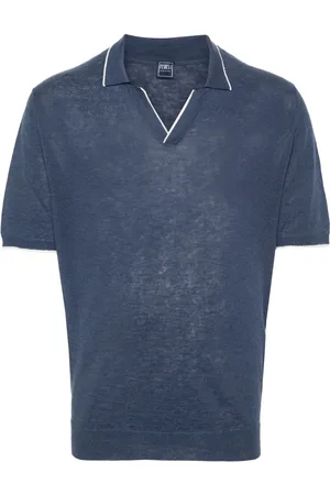 FEDELI Fine-knit polo shirt