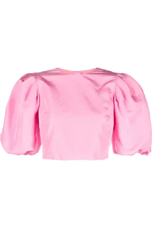 Msgm Puff-sleeved crop top