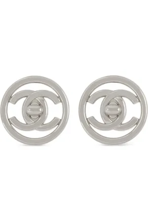 CHANEL 1997 CC Turnlock clip-on earrings