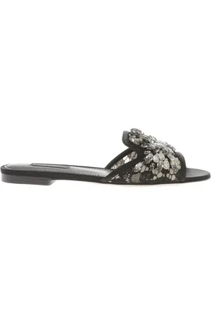 Dolce & Gabbana Beaded slide sandals