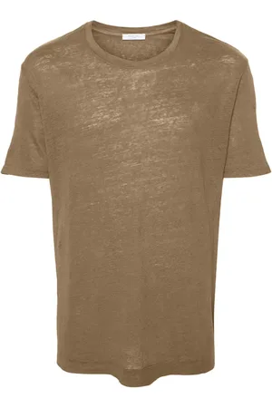 Boglioli Crew-neck linen T-shirt