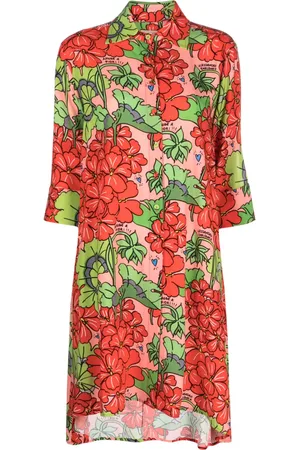 ALESSANDRO ENRIQUEZ Floral-print shirt dress