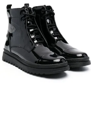 Geox Gillyjaw high-shine boots