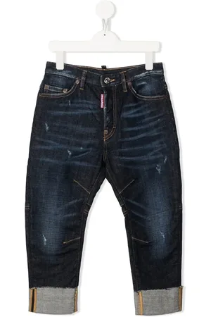 Dsquared2 Stonewash turn-up jeans