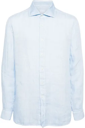 120% Lino Long-sleeved linen shirt