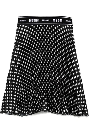 Msgm Dot-print skirt