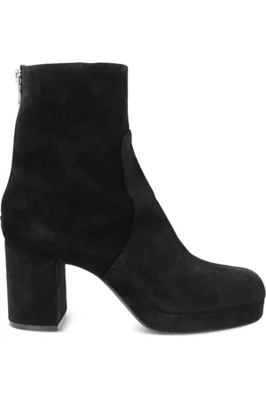 AGL ATTILIO GIUSTI LEOMBRUNI Betty 80mm velour ankle boots