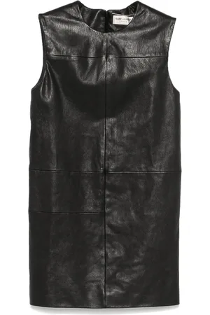 Saint Laurent 2010s leather mini dress