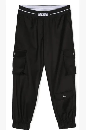 Msgm Logo-waistband elasticated-ankles trousers