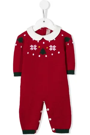 LA STUPENDERIA Snowflake intarsia-knit pyjamas
