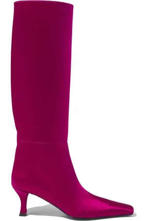 Proenza Schouler Trap satin knee-length boots
