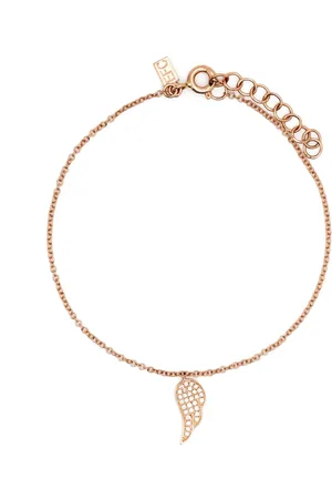 EF Collection 14kt rose gold Angel Wing diamond bracelet