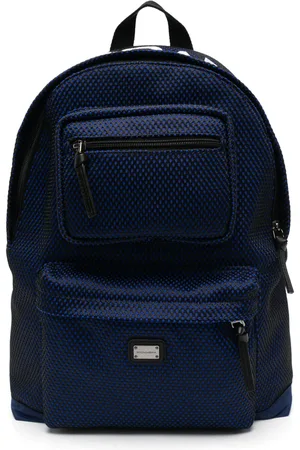 Dolce & Gabbana Logo-embroidered mesh backpack