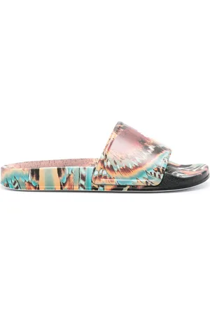 MARCELO BURLON Grizzly Wings logo-embossed slides