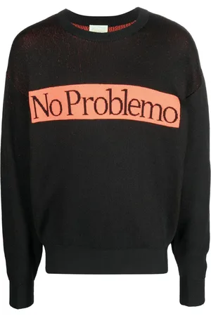ARIES No Problemo intarsia-knit jumper