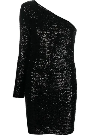 P.A.R.O.S.H. Sequin-embellished one-shoulder dress