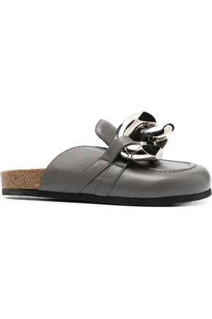 J.W.Anderson Chain-detail leather loafers