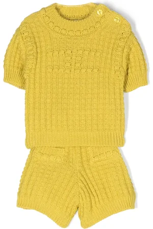 Elisabetta Franchi Knitted cotton shorts set