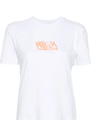 Msgm Logo-appliqué cotton T-shirt