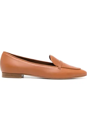 MALONE SOULIERS Pointed-toe leather loafers