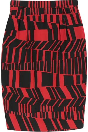 Miu Miu 2000s geometric-pattern skirt