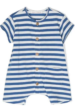 Zhoe & Tobiah Striped buttoned shorties