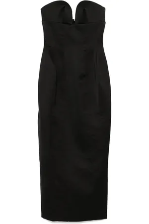 Monot Satin corset maxi dress