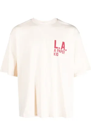 A PAPER KID Logo-print cotton T-shirt