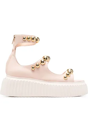 AGL ATTILIO GIUSTI LEOMBRUNI Studded flatform sandals