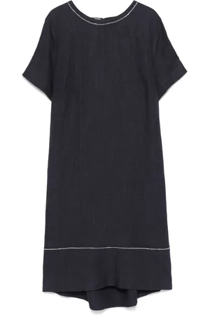 PESERICO SIGN Slub-texture midi dress