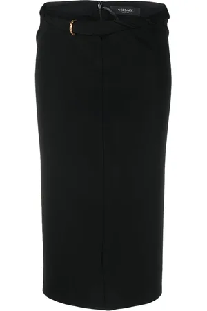 VERSACE La Greca midi skirt