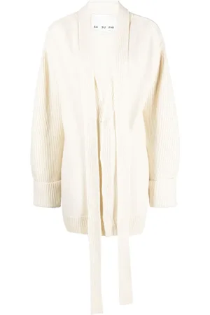 Sa Su Phi Scarf-detail cashmere cardigan