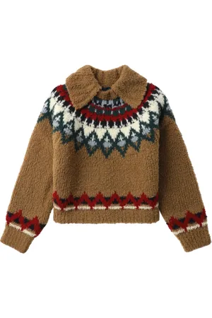 Kolor Patterned intarsia-knit jumper