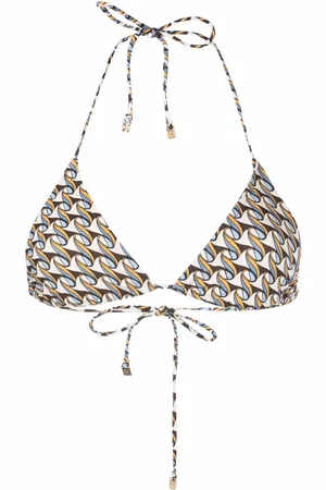 Tory Burch Wave-print bikini top