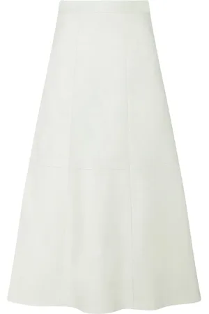 ROSETTA GETTY A-line leather skirt