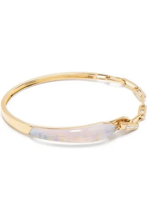 STEPHEN WEBSTER 18kt yellow Slimline Shard opal diamond bracelet