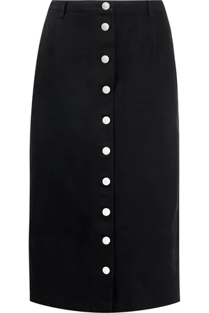 RAF SIMONS Button-down midi skirt
